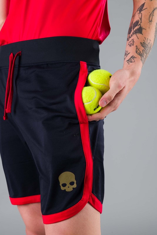 Short tech blu red