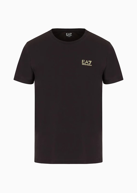 T-shirt core cotone nera