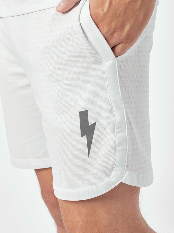 Short  wimbledon pixel bianco