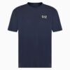 Girocollo stretch viscosa blu