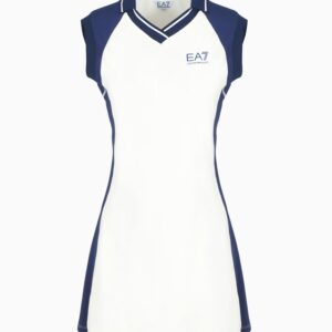 Abito freestyle bicolor bianco